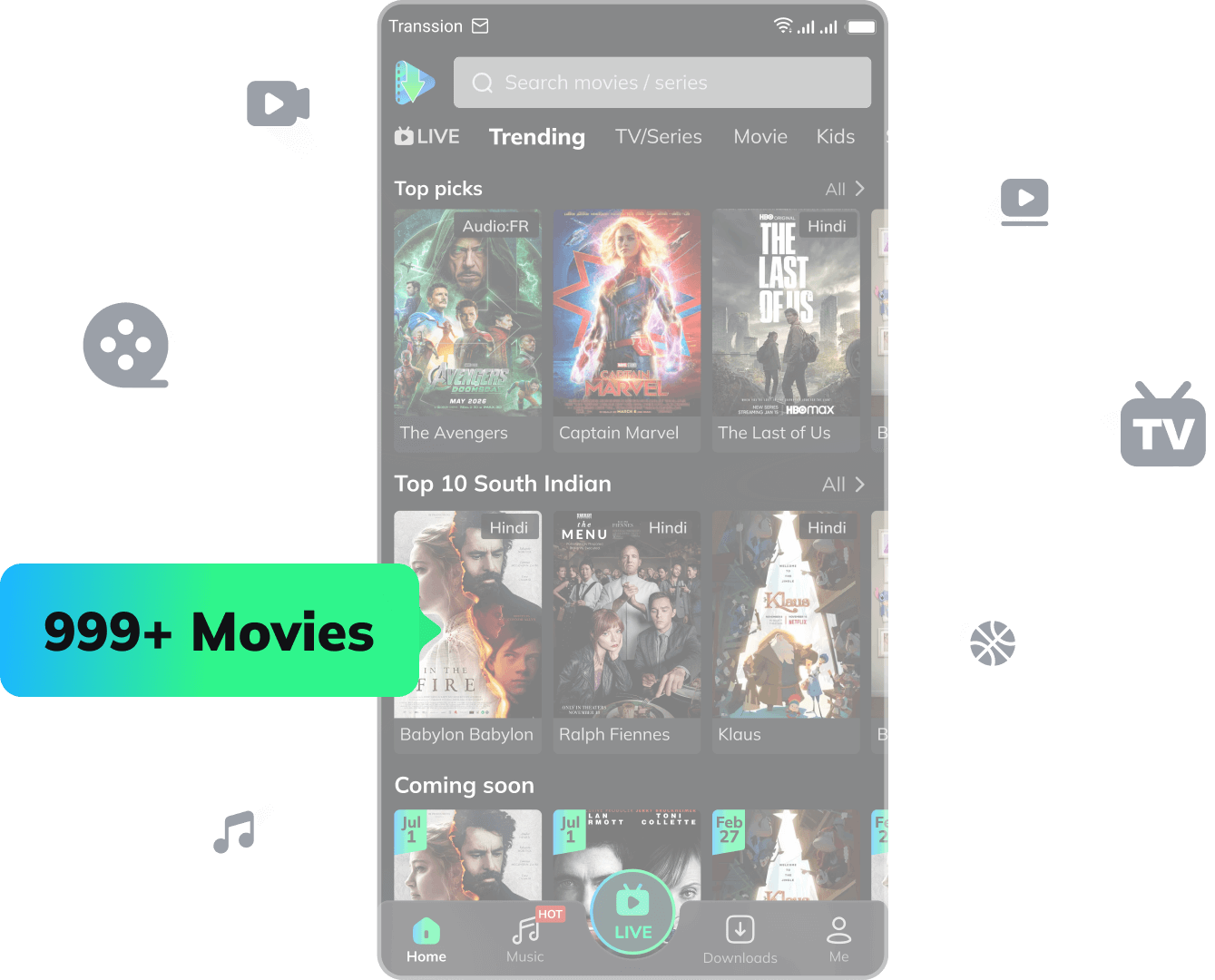 A Wide Selection of TV Shows and Movies