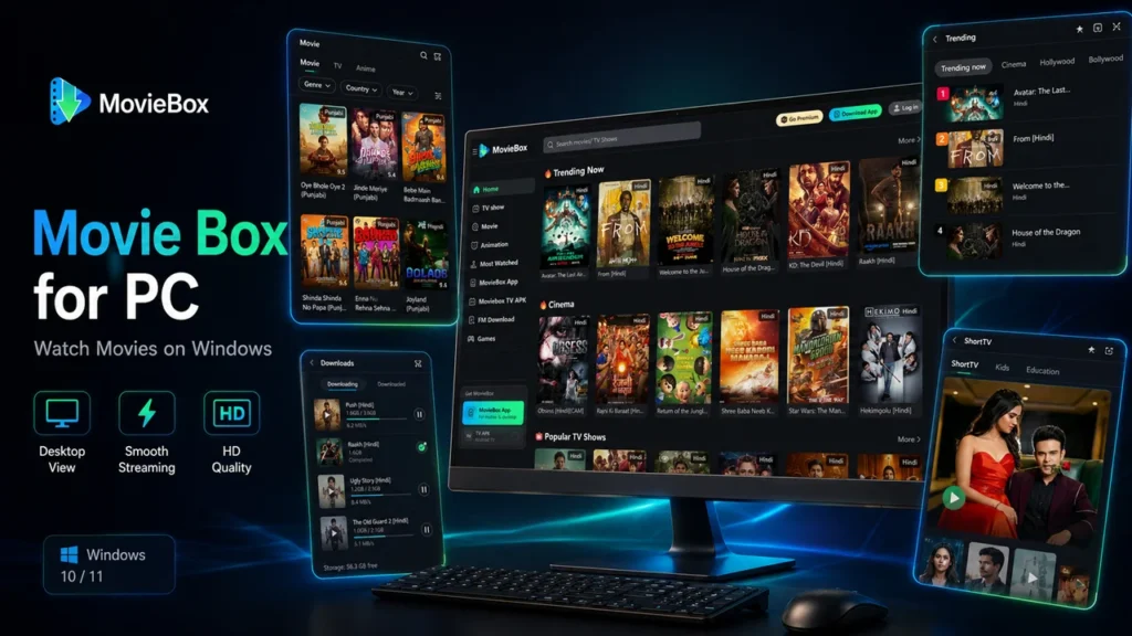 MovieBox PC interface
